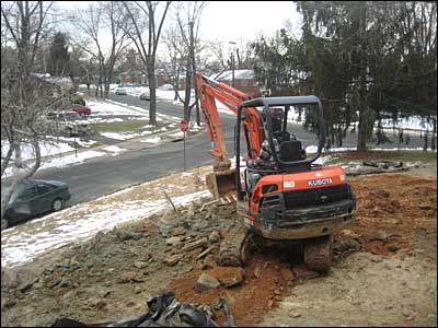 Filling in the trench