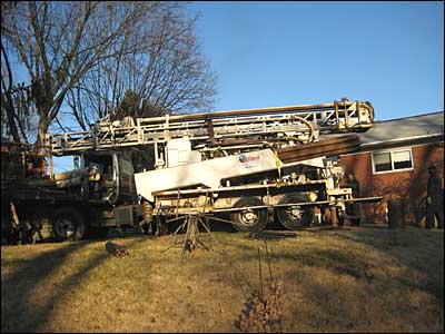 Rig used for geothermal well drilling.